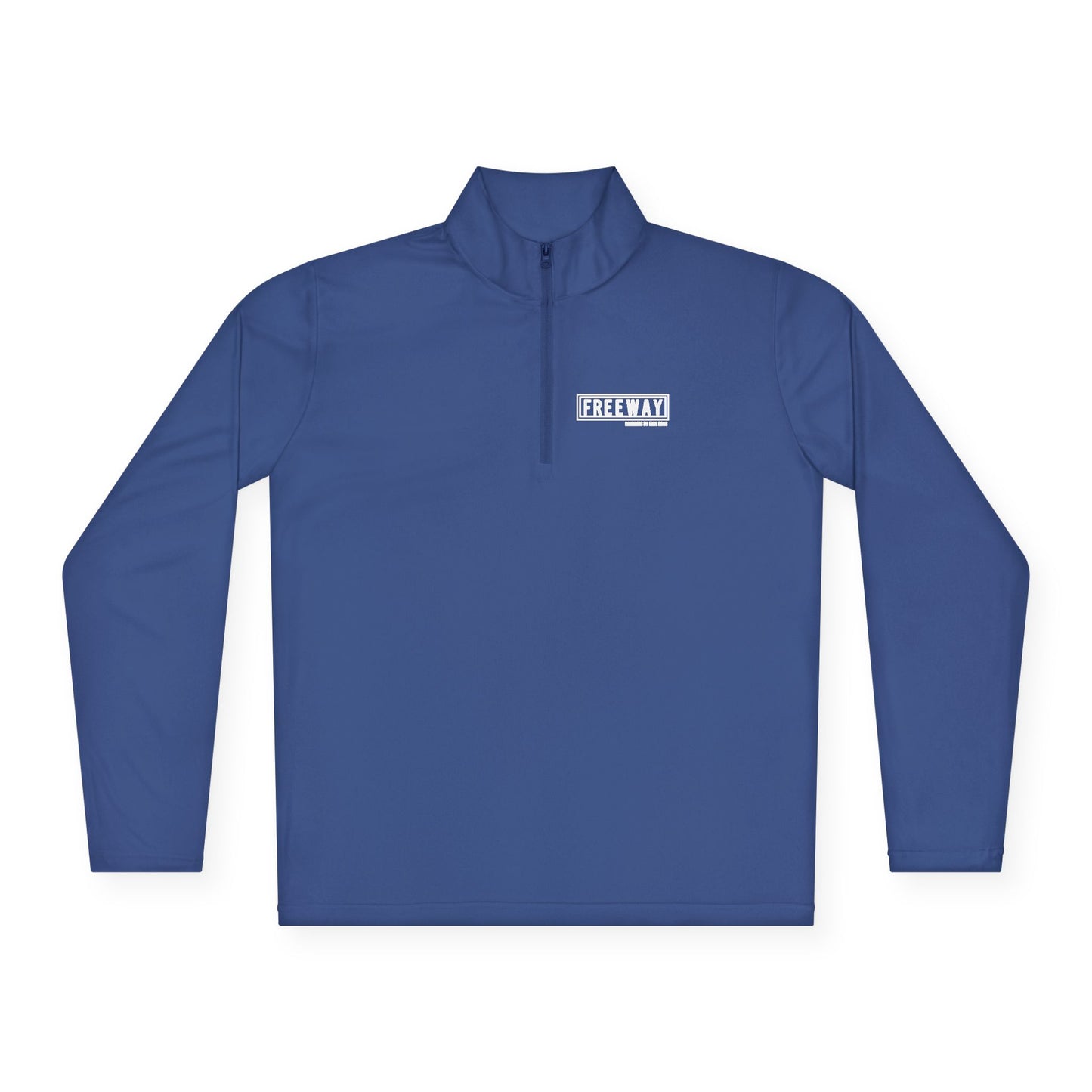 Minimal White Quarter-Zip Pullover