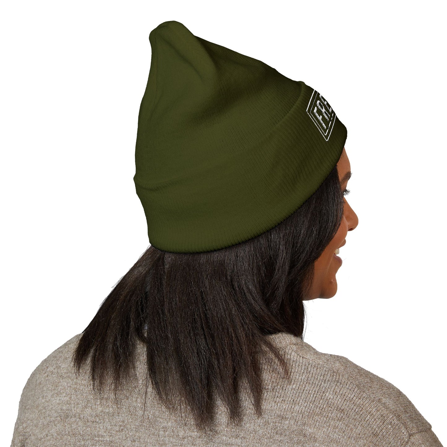 Embroidered "FREEWAY" Cuffed Beanie – Classic Knit Winter Hat