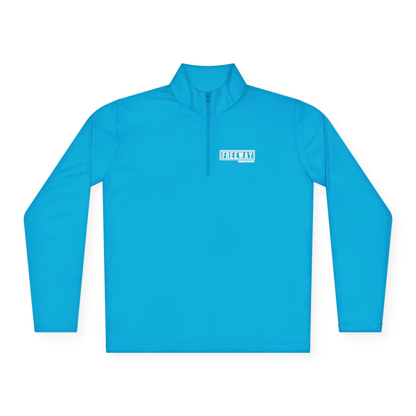 Minimal White Quarter-Zip Pullover