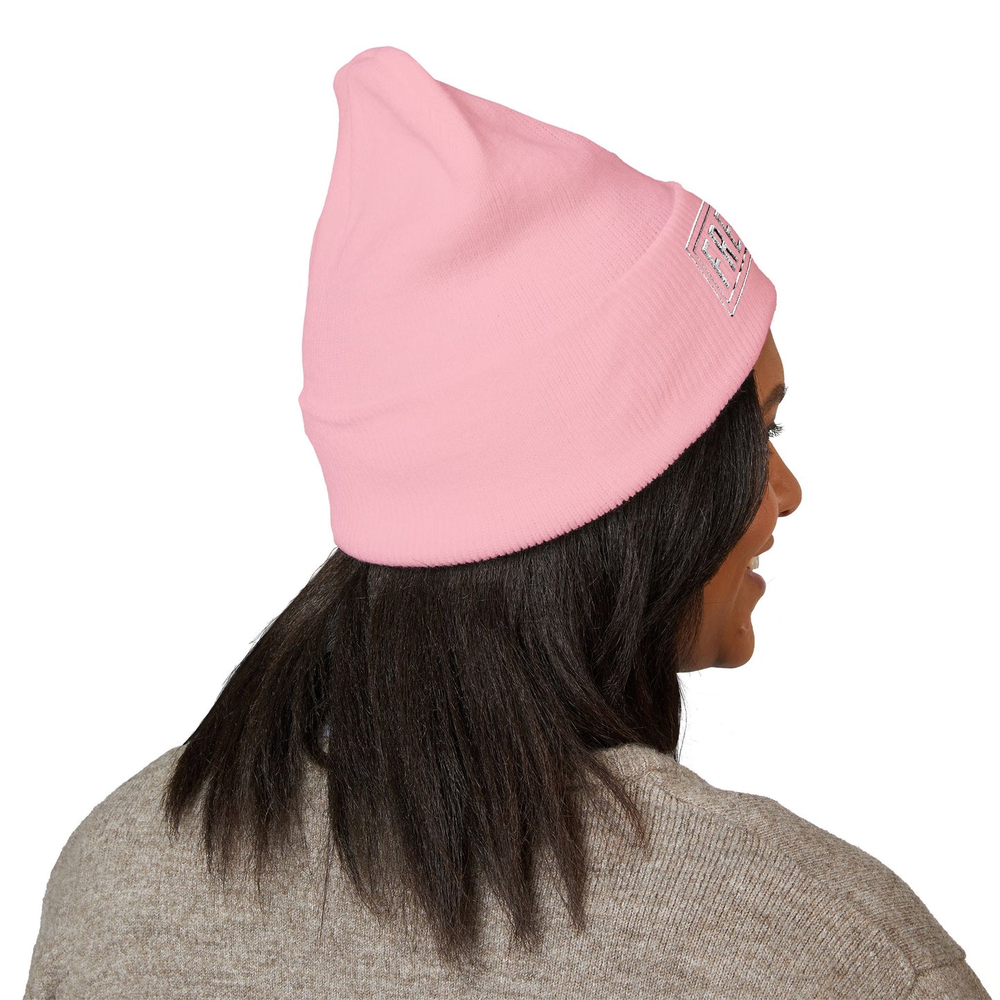 Embroidered "FREEWAY" Cuffed Beanie – Classic Knit Winter Hat