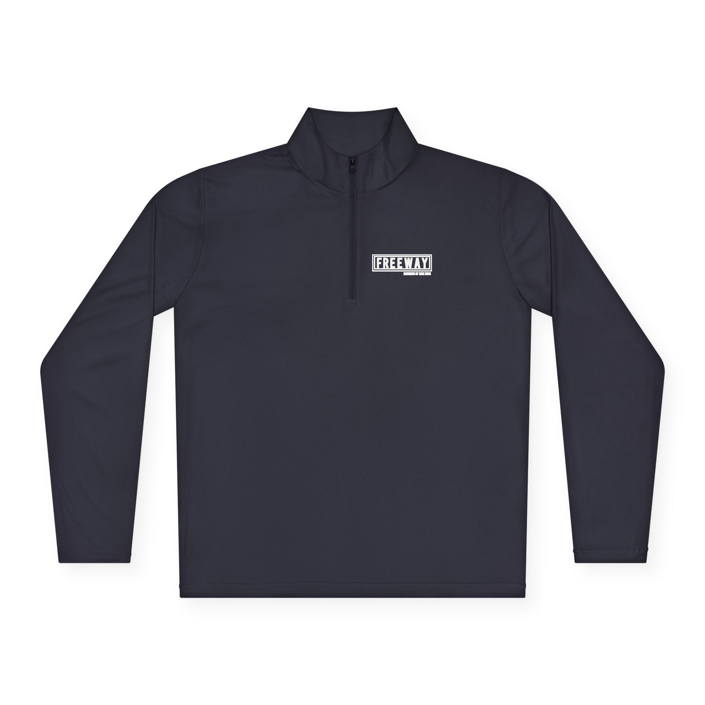 Minimal White Quarter-Zip Pullover