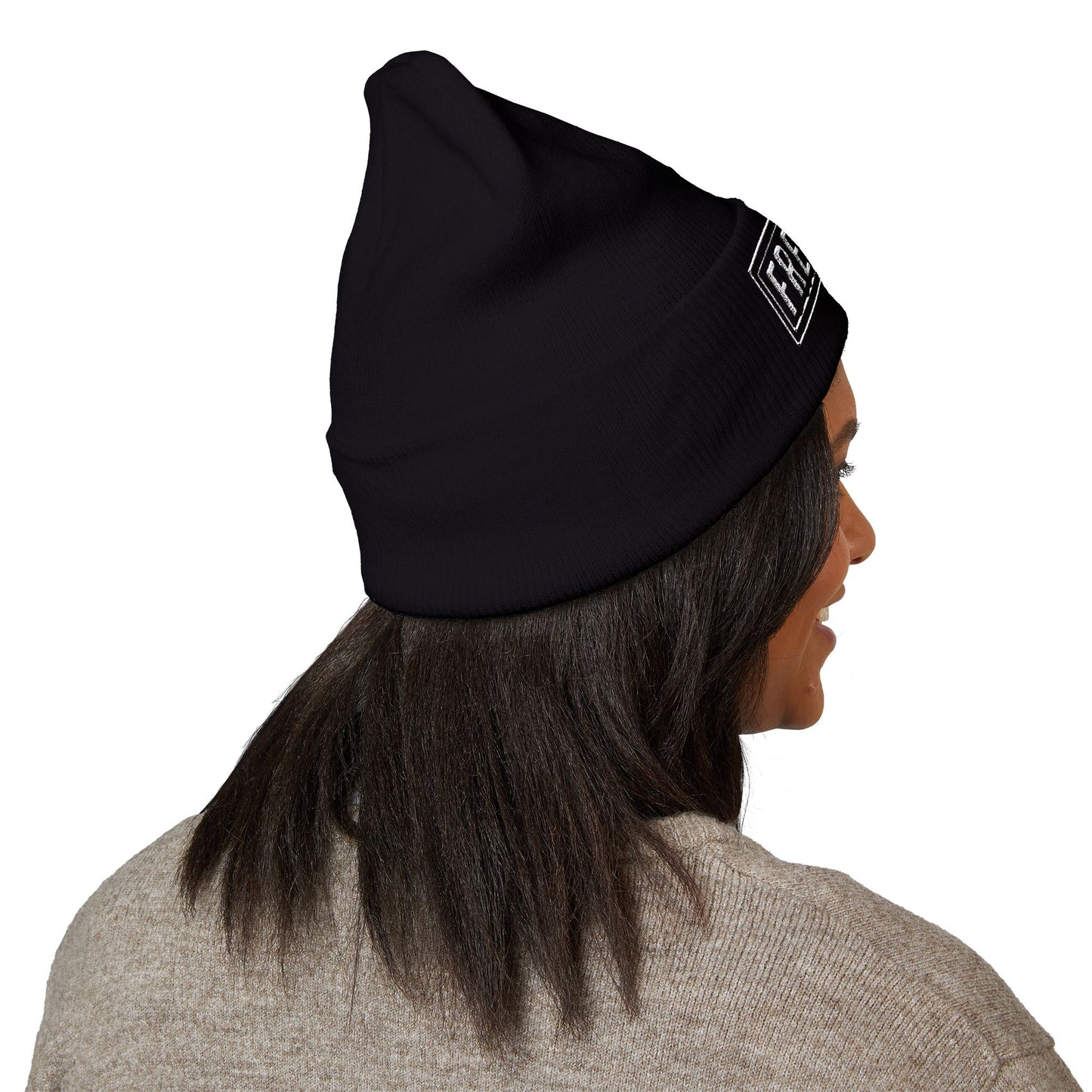Embroidered "FREEWAY" Cuffed Beanie – Classic Knit Winter Hat