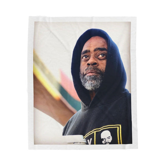 Freeway Velveteen Plush Blanket — Portrait Hoodie Design