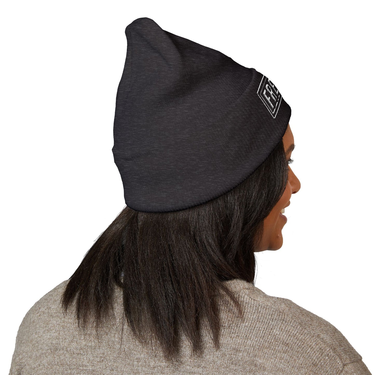 Embroidered "FREEWAY" Cuffed Beanie – Classic Knit Winter Hat