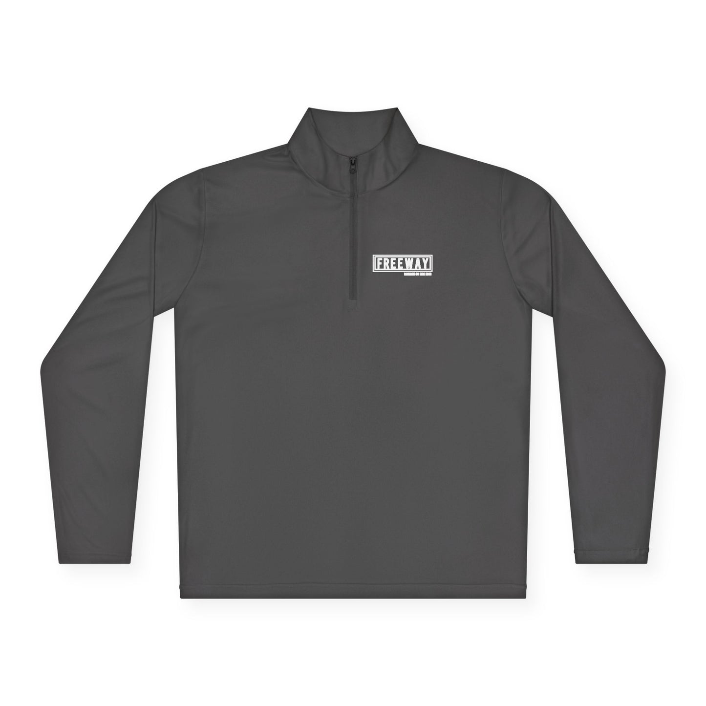 Minimal White Quarter-Zip Pullover