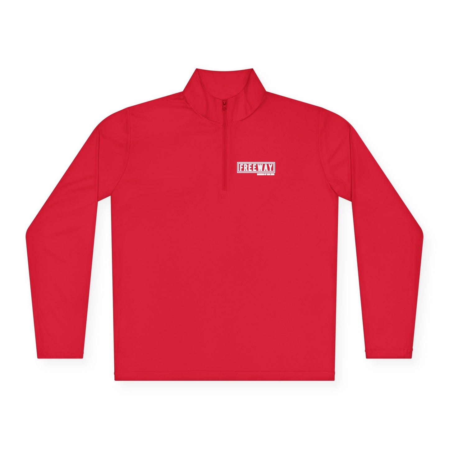 Minimal White Quarter-Zip Pullover